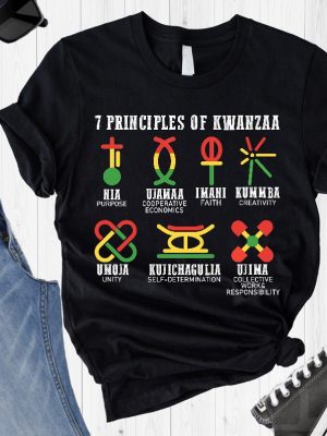 7 Principles Of Kwanzaa Shirt Nguzo Saba Tee Jewish Shirt Happy Kwanzaa Shirt African American Holiday Shirt Kwanzaa Celebration Hoodie Unique revetee 4