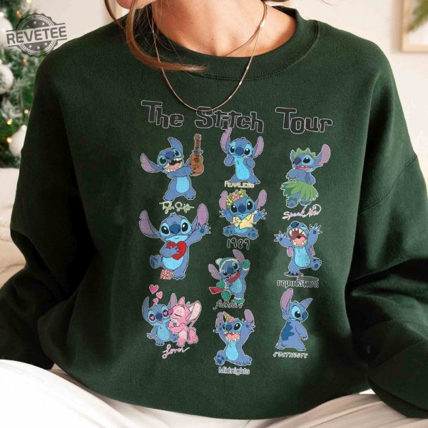 The Stitch Tour Shirt Disney Swiftie Shirt Eras Tour Shirt Stitch The Eras Tour Shirt Stitch Version Shirt Hoodie Unique revetee 4