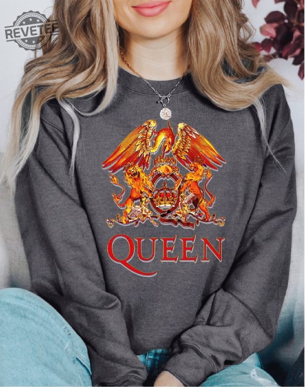 Queen Band Sweatshirt Freddie Mercury Sweater Festival Clothing Rock Band 80S Nostalgia Vintage Style Queen Shirt Unisex Tee Hoodie Unique revetee 1