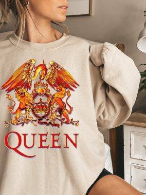 Queen Band Sweatshirt Freddie Mercury Sweater Festival Clothing Rock Band 80S Nostalgia Vintage Style Queen Shirt Unisex Tee Hoodie Unique revetee 2