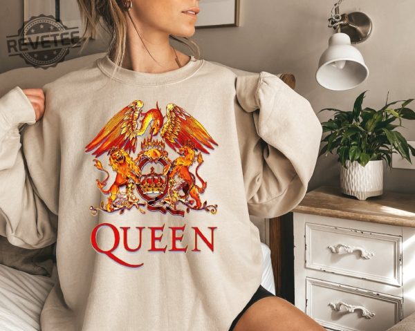 Queen Band Sweatshirt Freddie Mercury Sweater Festival Clothing Rock Band 80S Nostalgia Vintage Style Queen Shirt Unisex Tee Hoodie Unique revetee 2