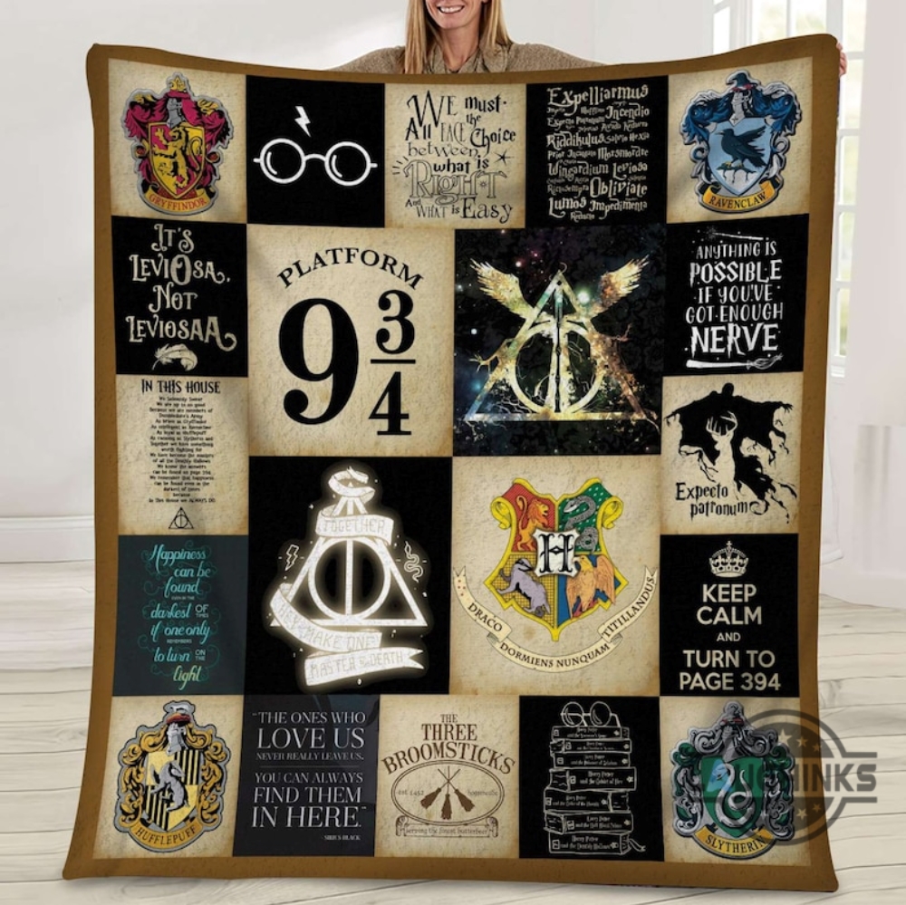 harry potter blanket school of witchcraft and wizardry vps cozy plush fleece sherpa blankets hogwarts patronus harry potter movie books bedroom decoration laughinks 1