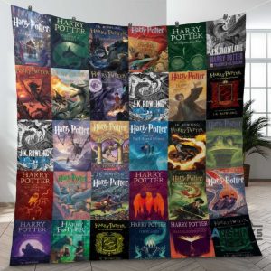 harry potter quilt hogwarts magic school of wizard quilt blankets book covers gift for fans premium blanket gryffindor ravenclaw hufflepuff slytherin room decor laughinks 1