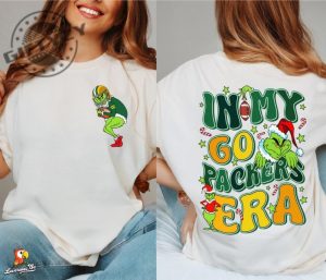 Green Bay Football Shirt Grinch In My Go Packers Era Hoodie Vintage Gameday Sweatshirt Football Tshirt Football Shirt giftyzy 2