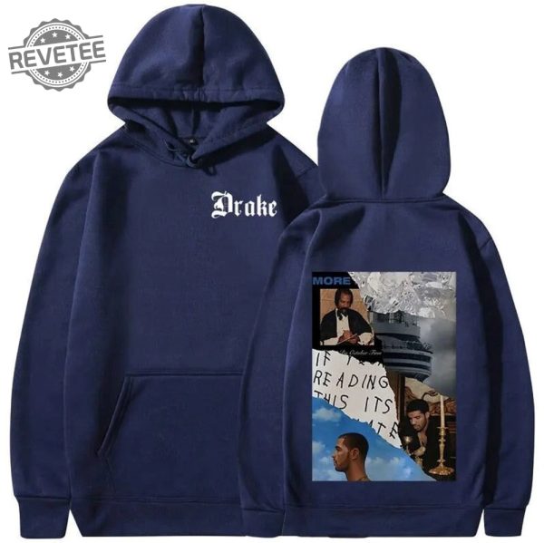 Drake Inspired Album Cover Hoodies Hip Hop Fashion For Mens Autumn Winter Style Drake 21 Savage Tour Shirt Its All A Blur Tour Shirt Sweatshirt Unique revetee 1