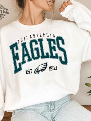 Philadelphia Football Sweatshirt Vintage Style Philadelphia Football Crewneck Sweatshirt Hoodie Unique revetee 2