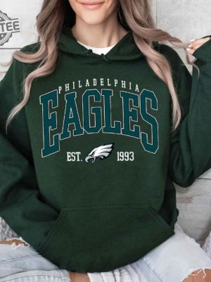 Philadelphia Football Sweatshirt Vintage Style Philadelphia Football Crewneck Sweatshirt Hoodie Unique revetee 3