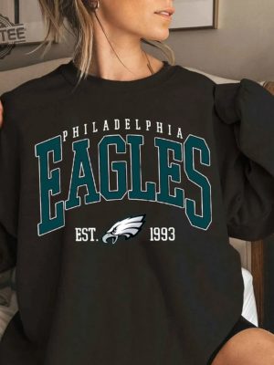 Philadelphia Football Sweatshirt Vintage Style Philadelphia Football Crewneck Sweatshirt Hoodie Unique revetee 4