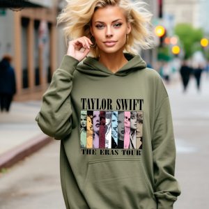 Taylor The Eras Tour Hoodie Swiftie Merch Hoodie Vintage The Eras Tour 2023 Midnights Concert Shirt Tour 2023 Hoodie Sweatshirt Unique revetee 2
