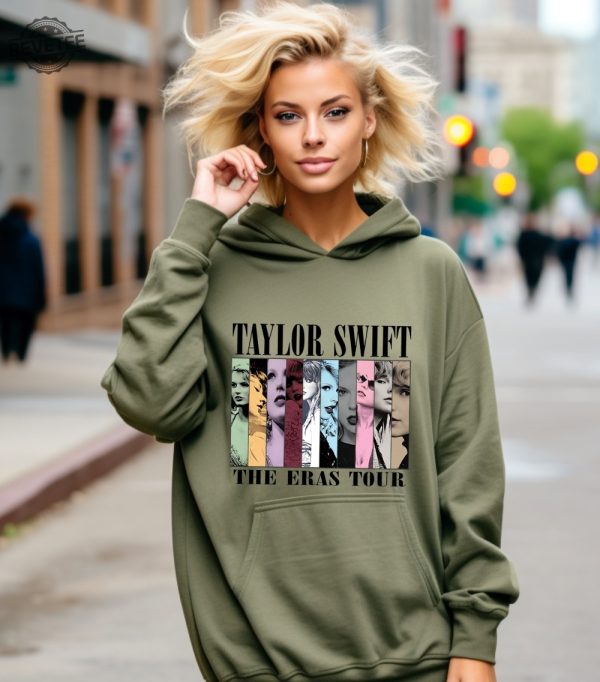Taylor The Eras Tour Hoodie Swiftie Merch Hoodie Vintage The Eras Tour 2023 Midnights Concert Shirt Tour 2023 Hoodie Sweatshirt Unique revetee 2