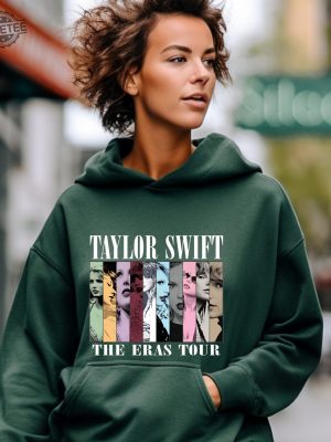 Taylor The Eras Tour Hoodie Swiftie Merch Hoodie Vintage The Eras Tour 2023 Midnights Concert Shirt Tour 2023 Hoodie Sweatshirt Unique revetee 3