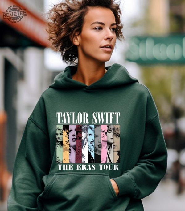 Taylor The Eras Tour Hoodie Swiftie Merch Hoodie Vintage The Eras Tour 2023 Midnights Concert Shirt Tour 2023 Hoodie Sweatshirt Unique revetee 3