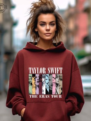 Taylor The Eras Tour Hoodie Swiftie Merch Hoodie Vintage The Eras Tour 2023 Midnights Concert Shirt Tour 2023 Hoodie Sweatshirt Unique revetee 4