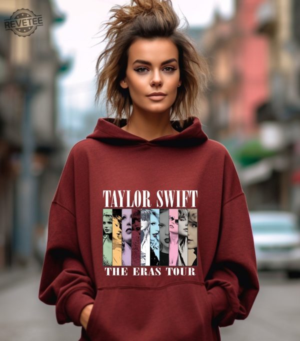 Taylor The Eras Tour Hoodie Swiftie Merch Hoodie Vintage The Eras Tour 2023 Midnights Concert Shirt Tour 2023 Hoodie Sweatshirt Unique revetee 4