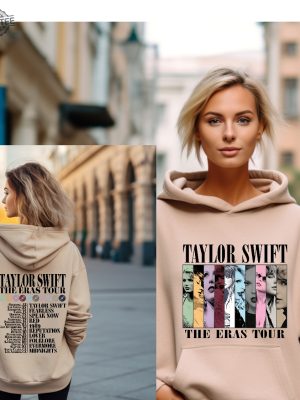 Taylor The Eras Tour Hoodie Swiftie Merch Hoodie Vintage The Eras Tour 2023 Midnights Concert Shirt Tour 2023 Hoodie Sweatshirt Unique revetee 5