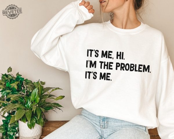 Its Me Hi Im The Problem Sweater Midnights Album Sweatshirt The Eras Tour 2023 Black And White Book Spines Fan Sweatshirt Positive Shirt Sweatshirt Unique revetee 3