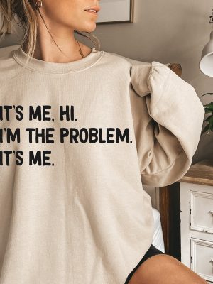 Its Me Hi Im The Problem Sweater Midnights Album Sweatshirt The Eras Tour 2023 Black And White Book Spines Fan Sweatshirt Positive Shirt Sweatshirt Unique revetee 4