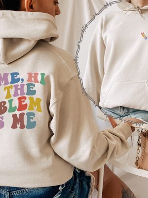 Its Me Hi Im The Problem Sweatshirt And Hoodie Front And Back Printed Midnights Album Sweatshirt The Eras Tour 2023 Sweatshirt Unique revetee 3