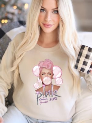 P Nk Summer Carnival 2023 Trustfall Album Tee Pink Singer Tour Music Festival Sweatshirt Concert Apparel Tour Sweatshirt Unique revetee 3