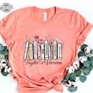 Taylors Music Albums As Books T Shirt Fun Music Lover Gift Shirt For 2023 Swiftie Concert Tour Merch Tee For Fans The Eras Tour Shirt Sweatshirt Unique revetee 4