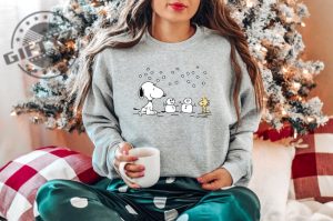 Snoopy Christmas Shirt Dog Christmas Crewneck Sweatshirt Christmas Hoodie Winter Clothes Snoopy Boujee Tshirt Christmas Apparel giftyzy 3