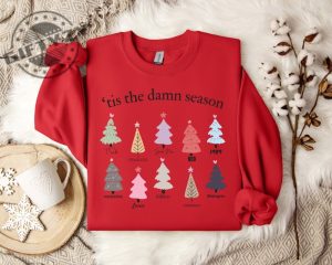 Taylor Swiftie Christmas Shirt Tis The Damn Season Hoodie Cozy Winter Pullover Sweatshirt Holiday Jumper Tshirt Funny Christmas Shirt giftyzy 5