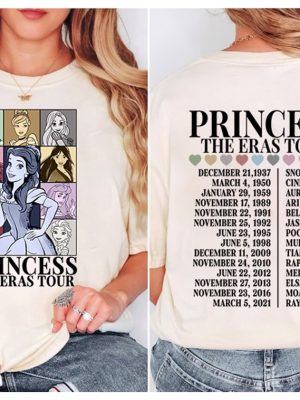 Princess Eras Tour Shirt Disneyland Princess Tour Tee Princess Characters Shirt Girl Trip Shirt Disneyland Shirt Birthday Gift Unique revetee 3