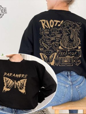 Paramore Doodle Art Sweatshirt Paramore Album Lyrics Merch Hoodie Hayley Shirt Williams Fan Tee Music Tour 2023 Unique revetee 2