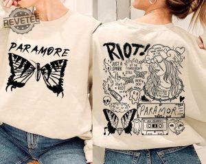 Paramore Doodle Art Sweatshirt Paramore Album Lyrics Merch Hoodie Hayley Shirt Williams Fan Tee Music Tour 2023 Unique revetee 3