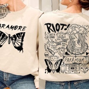 Paramore Doodle Art Sweatshirt Paramore Album Lyrics Merch Hoodie Hayley Shirt Williams Fan Tee Music Tour 2023 Unique revetee 3