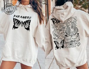 Paramore Doodle Art Sweatshirt Paramore Album Lyrics Merch Hoodie Hayley Shirt Williams Fan Tee Music Tour 2023 Unique revetee 4