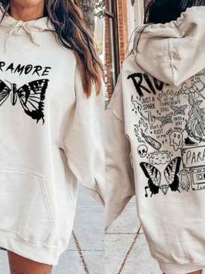 Paramore Doodle Art Sweatshirt Paramore Album Lyrics Merch Hoodie Hayley Shirt Williams Fan Tee Music Tour 2023 Unique revetee 4