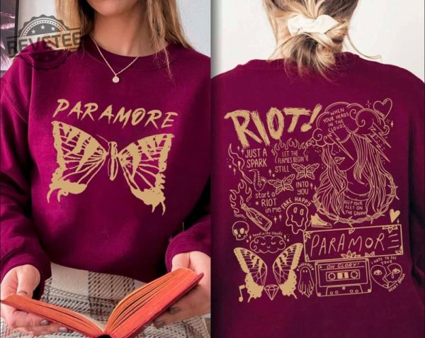 Paramore Doodle Art Sweatshirt Paramore Album Lyrics Merch Hoodie Hayley Shirt Williams Fan Tee Music Tour 2023 Unique revetee 5