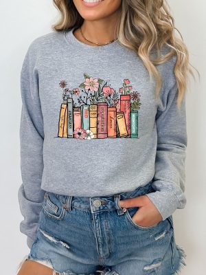 Albums As Books Sweatshirt Trendy Aesthetic For Book Lovers Crewneck Sweater Folk Music Hoodie Country Music Hoodie Rack Music Sweater Unique revetee 2