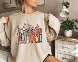 Albums As Books Sweatshirt Trendy Aesthetic For Book Lovers Crewneck Sweater Folk Music Hoodie Country Music Hoodie Rack Music Sweater Unique revetee 4