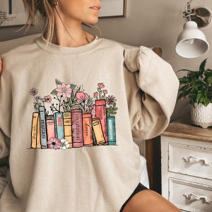 Albums As Books Sweatshirt Trendy Aesthetic For Book Lovers Crewneck Sweater Folk Music Hoodie Country Music Hoodie Rack Music Sweater Unique revetee 4