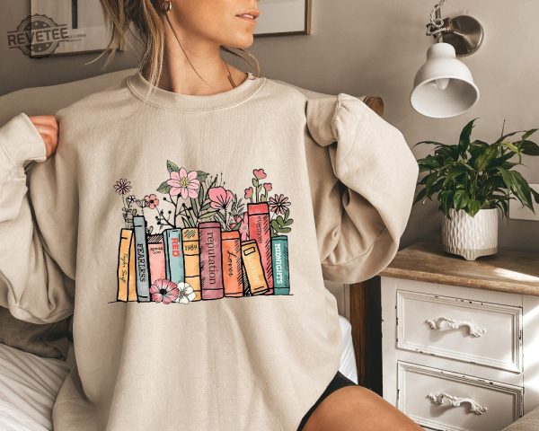 Albums As Books Sweatshirt Trendy Aesthetic For Book Lovers Crewneck Sweater Folk Music Hoodie Country Music Hoodie Rack Music Sweater Unique revetee 4