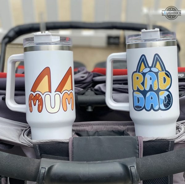bluey cup 40oz bluey moms bluey rad dads tumblers sometimes mums just need 20 minutes bluey stainless steel stanley cups disney gift laughinks 3