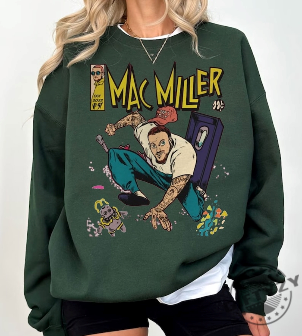 Vintage Mac Millers Shirt Mac Swimming Sweatshirt Vintage Rap Tshirt Pop Music Fan Hip Hop Hoodie Vintage Rap Shirt Mac Fan Gift