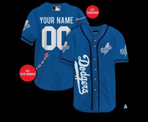 los angeles dodgers personalized name and number baseball jersey shirts la dodgers 2024 all over printed uniform mlb shop gift for shohei ohtani fans laughinks 1