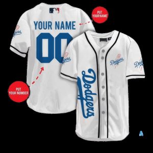 los angeles dodgers personalized name and number baseball jersey shirts la dodgers 2024 all over printed uniform mlb shop gift for shohei ohtani fans laughinks 1 1