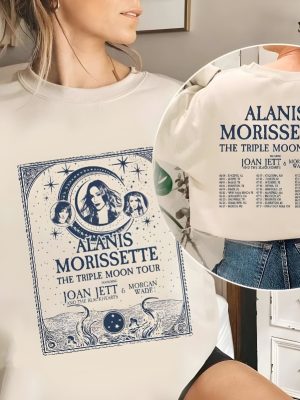 Alanis Morissette The Triple Moon Tour 2024 Shirt Alanis Morissette Fan Shirt Alanis Morissette 2024 Tour The Triple Moon Concert Shirt Unique revetee 3 1