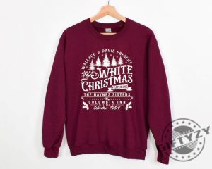 White Christmas Shirt Columbia Inn Pine Tree Vermont Tshirt Christmas Movie Sweatshirt Christmas Holiday Hoodie Unisex Trendy Shirt giftyzy 3