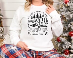 White Christmas Shirt Columbia Inn Pine Tree Vermont Tshirt Christmas Movie Sweatshirt Christmas Holiday Hoodie Unisex Trendy Shirt giftyzy 4