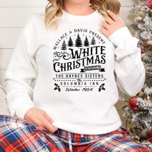 White Christmas Shirt Columbia Inn Pine Tree Vermont Tshirt Christmas Movie Sweatshirt Christmas Holiday Hoodie Unisex Trendy Shirt giftyzy 4