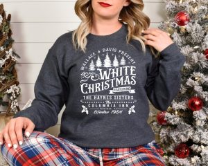 White Christmas Shirt Columbia Inn Pine Tree Vermont Tshirt Christmas Movie Sweatshirt Christmas Holiday Hoodie Unisex Trendy Shirt giftyzy 7