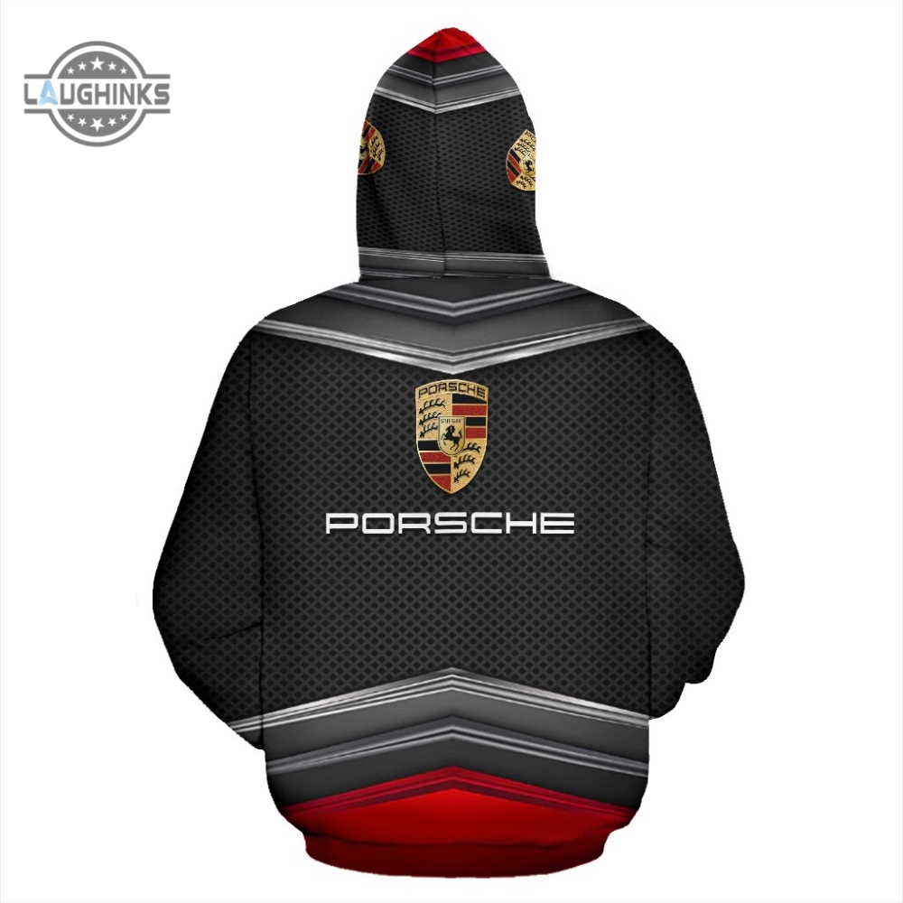 Porsche Hoodie V4 Tshirt Sweatshirt Silver Full Printed Porsche 911 Gt3 Rs Shirts Gift For Car Racers Lovers Drivers Need Money For Porsches