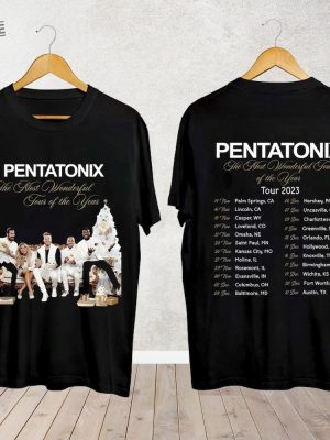 Pentatonix The Most Wonderful Tour Of The Year Shirt Pentatonix Band Fan Shirt Pentatonix 2023 Concert Shirt For Fan Unique revetee 2 1