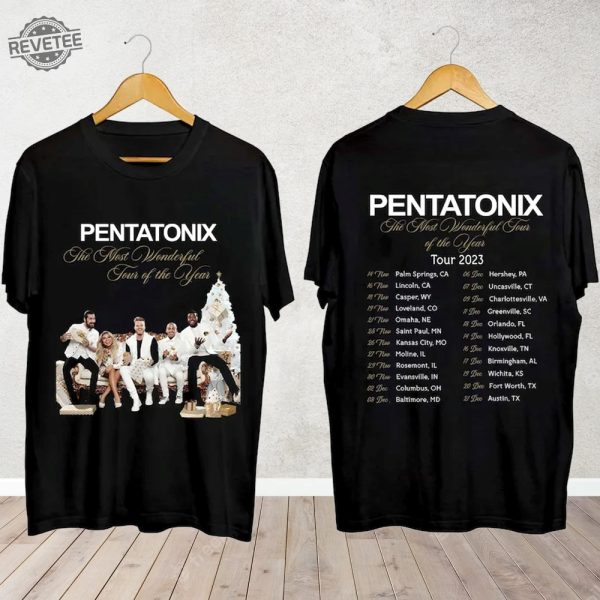 Pentatonix The Most Wonderful Tour Of The Year Shirt Pentatonix Band Fan Shirt Pentatonix 2023 Concert Shirt For Fan Unique revetee 2 1