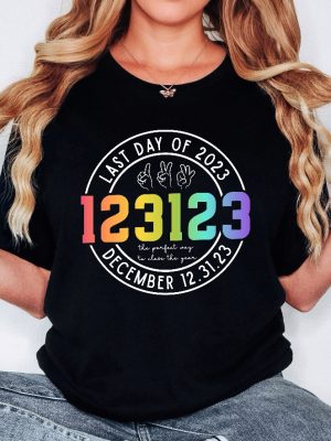 123123 Last Day Of 2023 Shirt December 123123 Shirt Unique Last Day Gift Tee New Year Funny Shirt New Year Eve Shirt New Year Gift Unique revetee 5